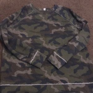 American Eagle Outfitters Camo Sweater
